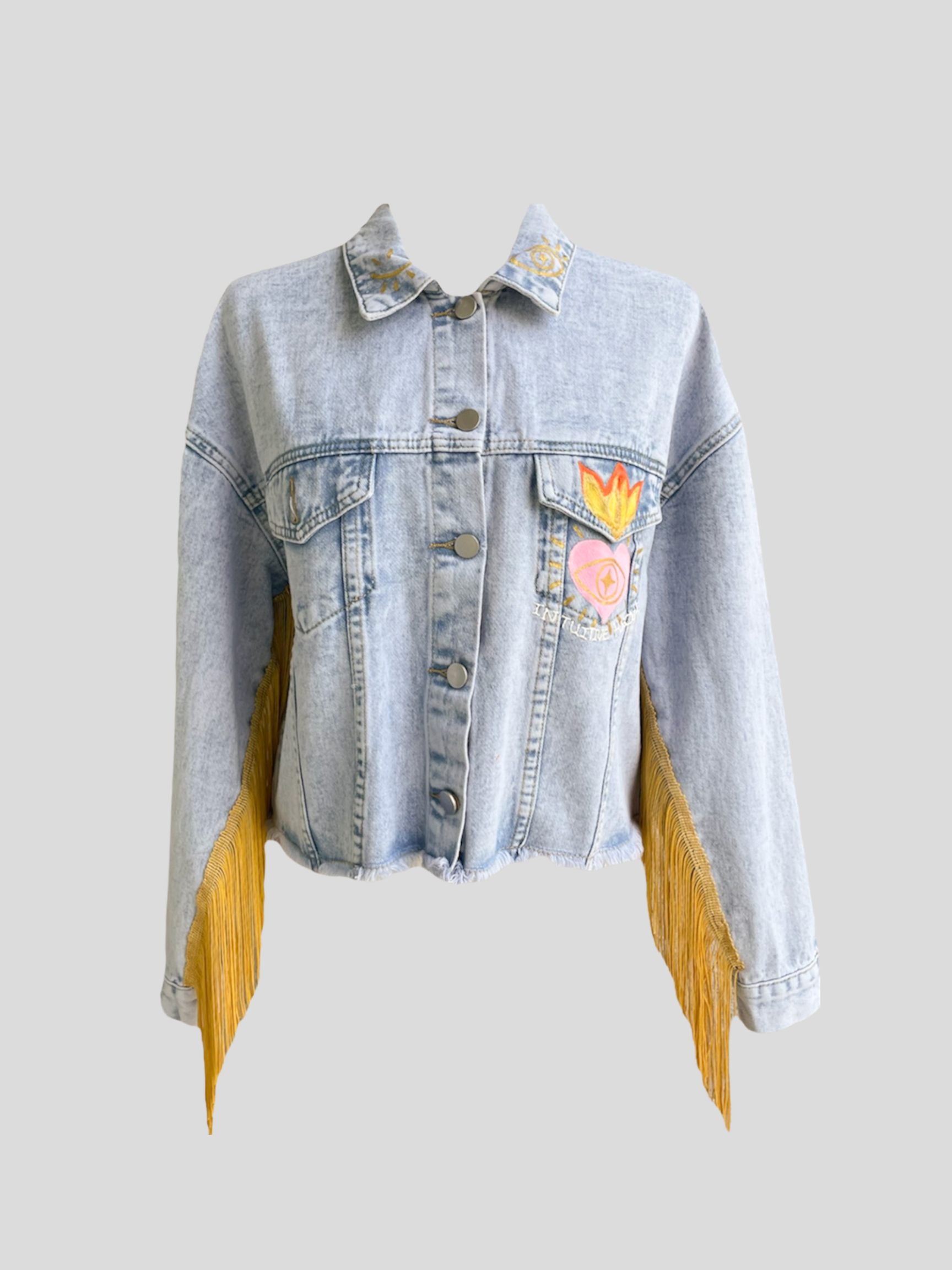 “Intuitive Heart” denim jacket