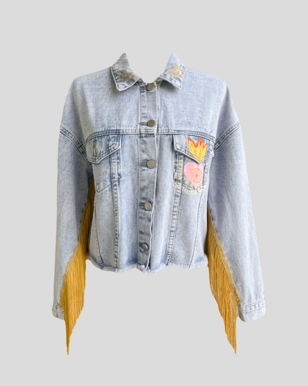 “Intuitive Heart” denim jacket