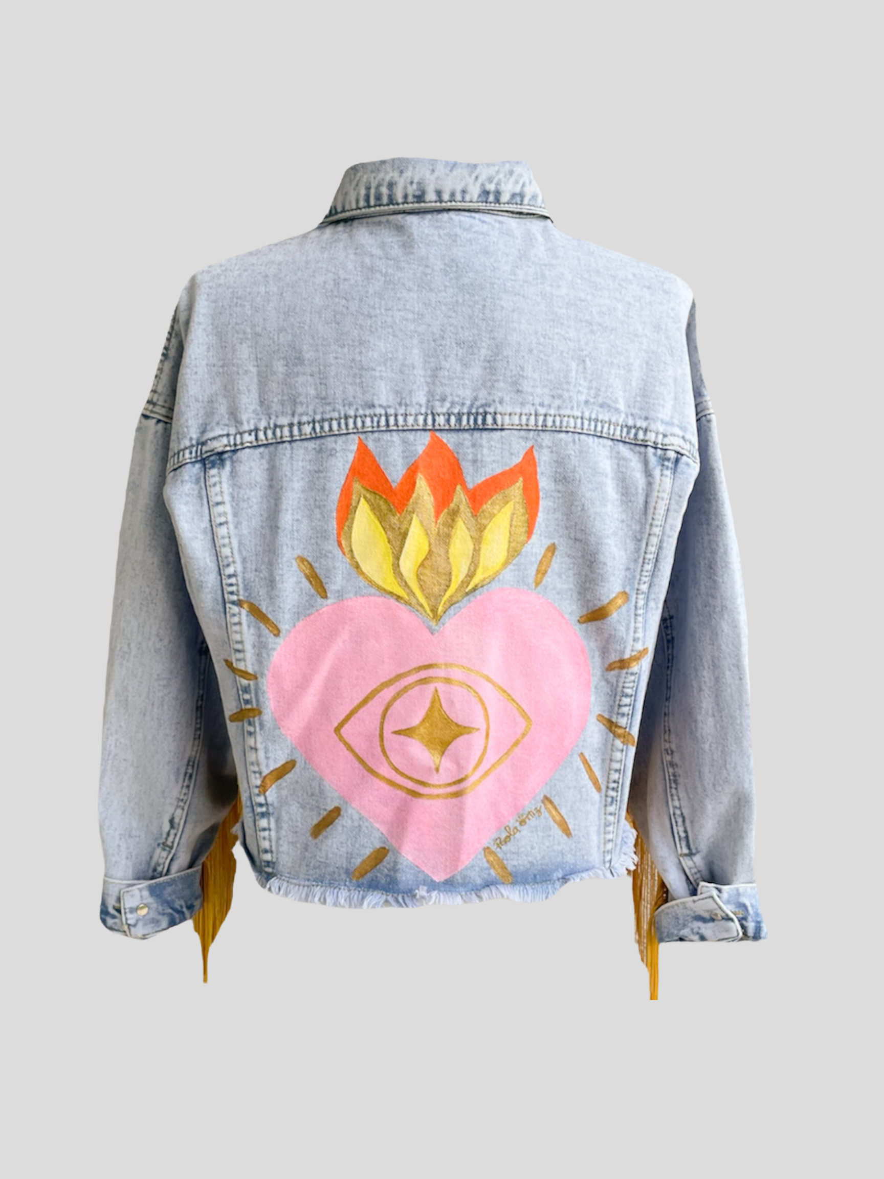 “Intuitive Heart” denim jacket