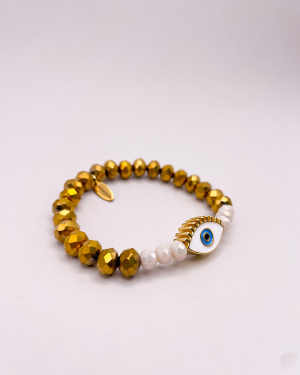 White eye bracelet